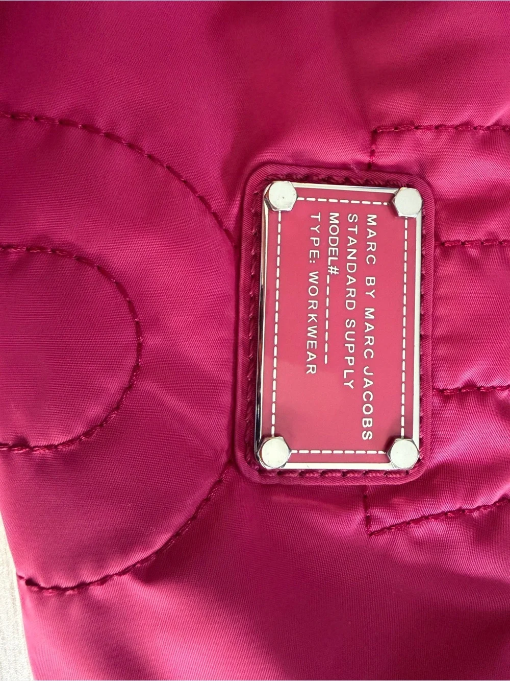 Marc by Marc Jacobs Fuchsia Quilted Cosmetic Case